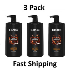 Axe Dark Temptation Refreshing Long Lasting Body Wash, Dark Chocolate, 3 Pack