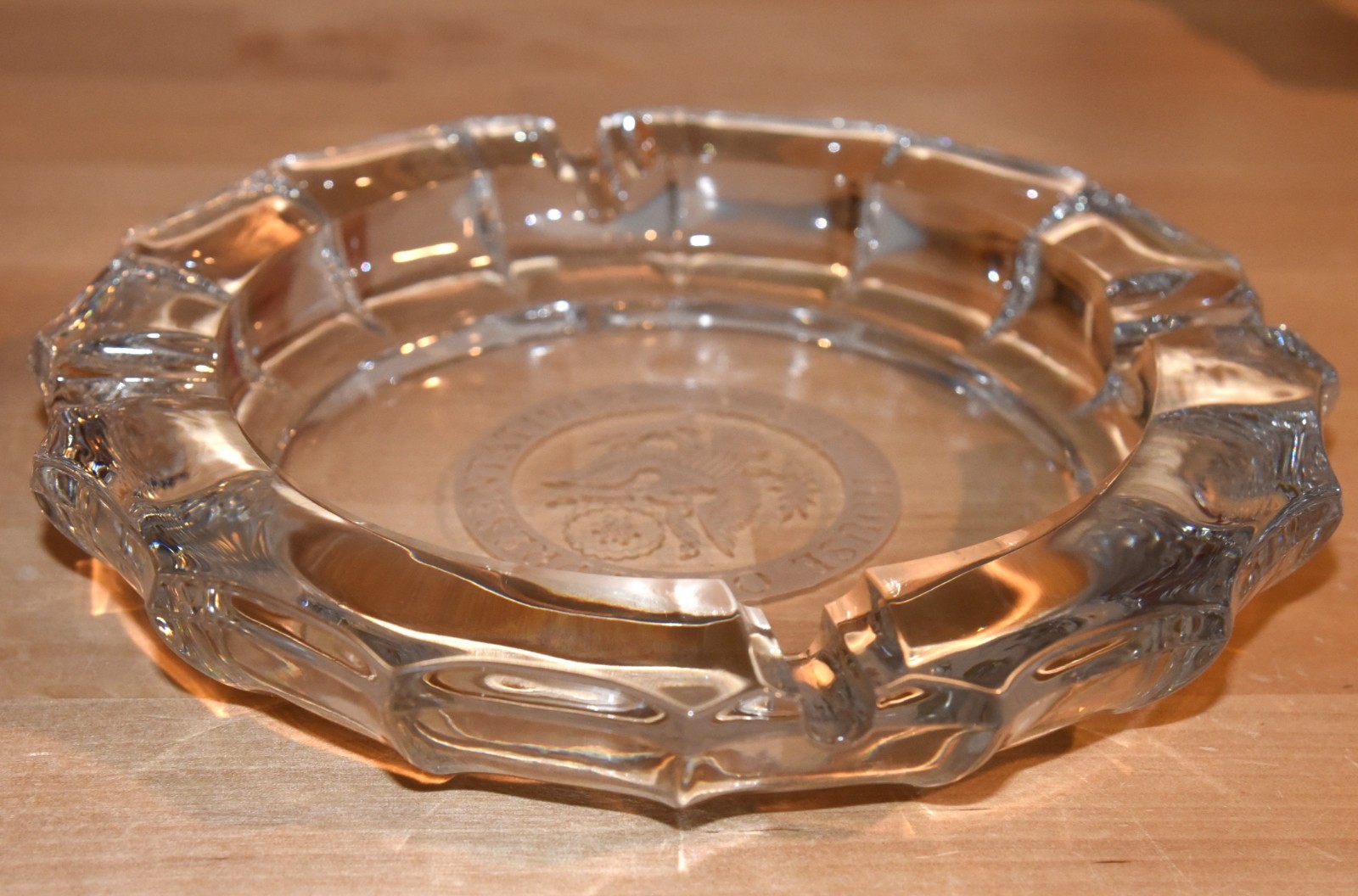 Vintage Heavy Glass “HOUSE OF REPRESENTATIVES U.S.A.” Ashtray