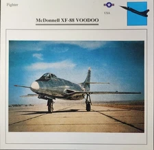 XF-88 XF88 XF 88 Voodoo Jet Plane Picture Original Aircraft Info Collector Card 