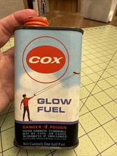 Vintage Cox Glow Fuel Advertising Tin Full One Pint