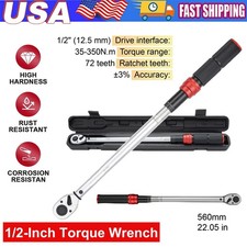 NEW Torque Wrench Adjustable Torque Wrench 1/2" Drive 26-260ft.lb/35-350n.m