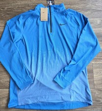 Nwt Nike Golf Tour Adv 12 Zip Pullover Top Blue Mens Size Large Fd5833-435 Nwt Nike Golf Tour Adv 12 Zip Pullover Top Blue Mens Size Large Fd5833-435