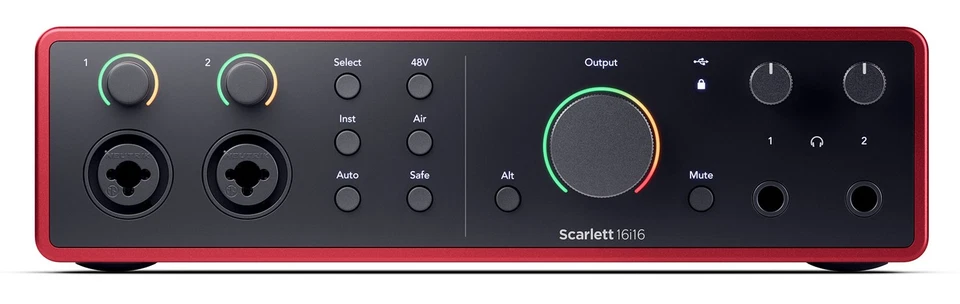 Focusrite SCARLETT 16I16 4G 4th Gen 24-bit 192 kHz Audio Recording Interface - Image 4 of 4