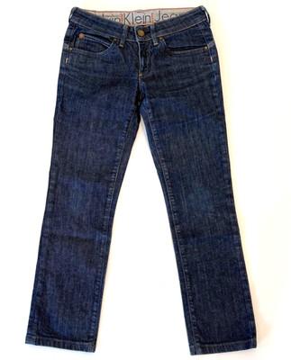 Damen Calvin Klein Jeans Body Skinny Jeans Low Waist Gr. 27 Dunkel Blau