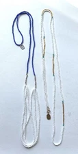 2 SD Selma & Dalia beaded necklace ‘Made With Love’ 21” & 15” Long N266