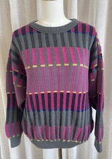 Vintage COOGI Australia Pure Wool Sweater Size S Multicolor Made in Australia
