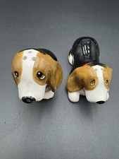 Pioneer Woman Charlie & Walter Bassett Hound Ceramic Salt & Pepper Shakers