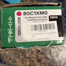 NEW - LEXMARK 80C1SM0 MAGENTA TONER - CX310 CX410 CX510 Sealed Box