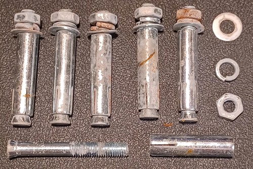 Concrete Anchor Bolt 3/8" x 2-7/8" w/ Nuts & Washers ~ 16 Qty  *SEE DESCRIPTION*