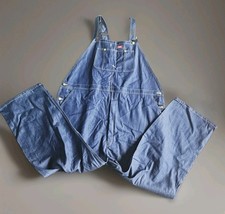 Dickies Carpenter Bib Overall Men's 54x30 Blue Denim Jean Dungarees Indigo