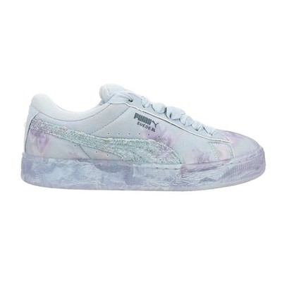 PUMA Cs X Suede Xl Tie Dye Lace Up Womens Blue, Grey Sneakers Casual Shoes  3995