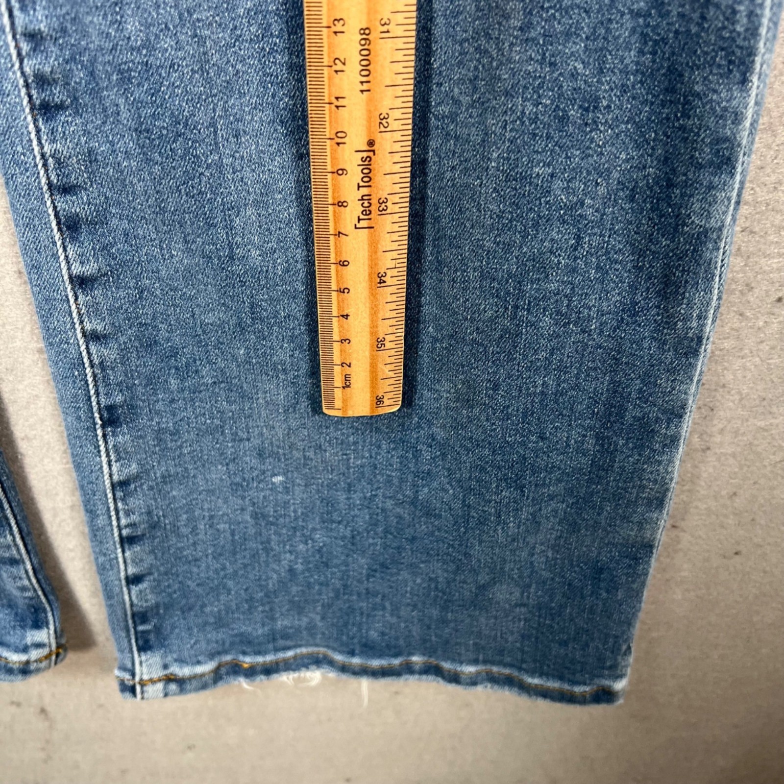 Good American x Zara Collection 2022 Blue Flare Denim Jeans Womens Size 15 / 47 thumbnail 6