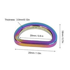 (Colorful)10pcs 20mm Rings Glossy Comfortable Small Compact Decorative Bag