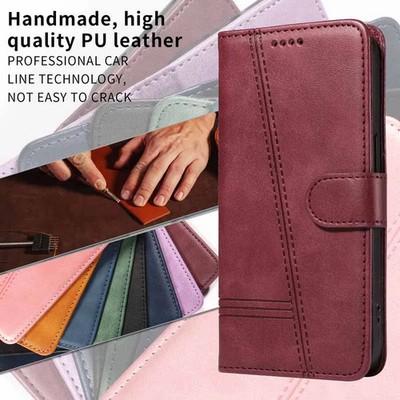 Flip Leather Wallet Phone Case Compatible with Samsung A70 A50 A40 A30 A20 A10