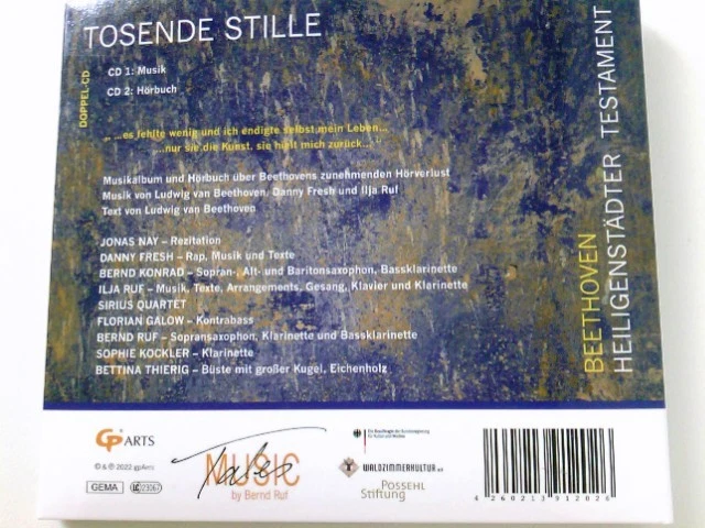Tosende Stille. Heiligenstädter Testam Beethoven, Ludwig van und Bernd Ruf: - Bild 2 von 2