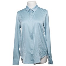 H&M, Bluse, Größe: 36, Blau, Einfarbig, Satin, Damen #ZXS