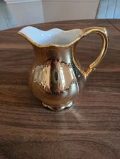Vintage RW Bavaria Gold Creamer. Made in Germany. 