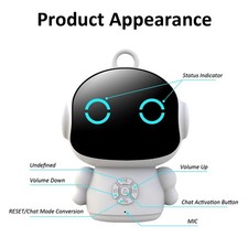 Tuya Smart AI Robot 61 Language Interactive Learning Kids Toy Voice Control Gift