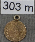 California 1874 Indian Head Gold Coin, 1/4 Dollar, No Reserve Auction