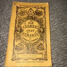 Vintage 1949 Old Farmers Almanac - Great Condition