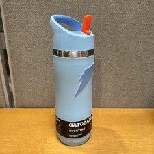 Gatorade 'Overtime' 32oz Stainless Steel Water Bottle, Straw Cap, Light Blue