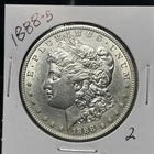 1888-S MORGAN SILVER DOLLAR,  AU DETAILS