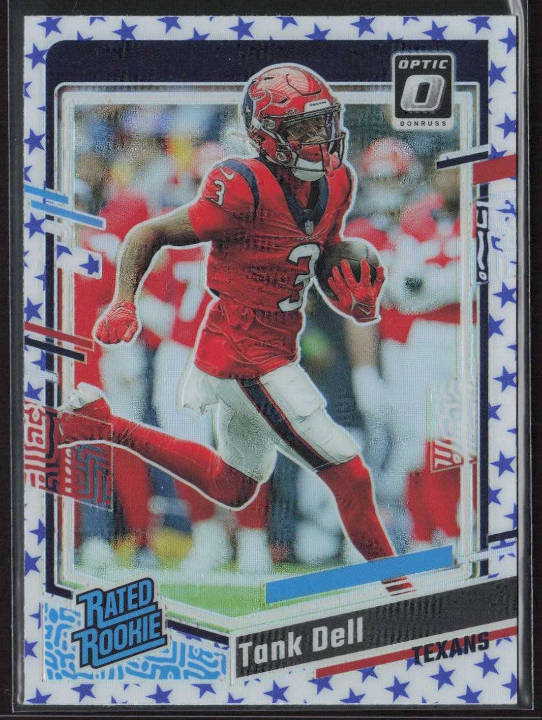 2023 Donruss Optic #245 Tank Dell Stars Holo Rated Rookie Texans