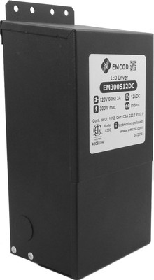 EMCOD Transformer EM300S12AC, OEM AC Series, 300W, 12V AC