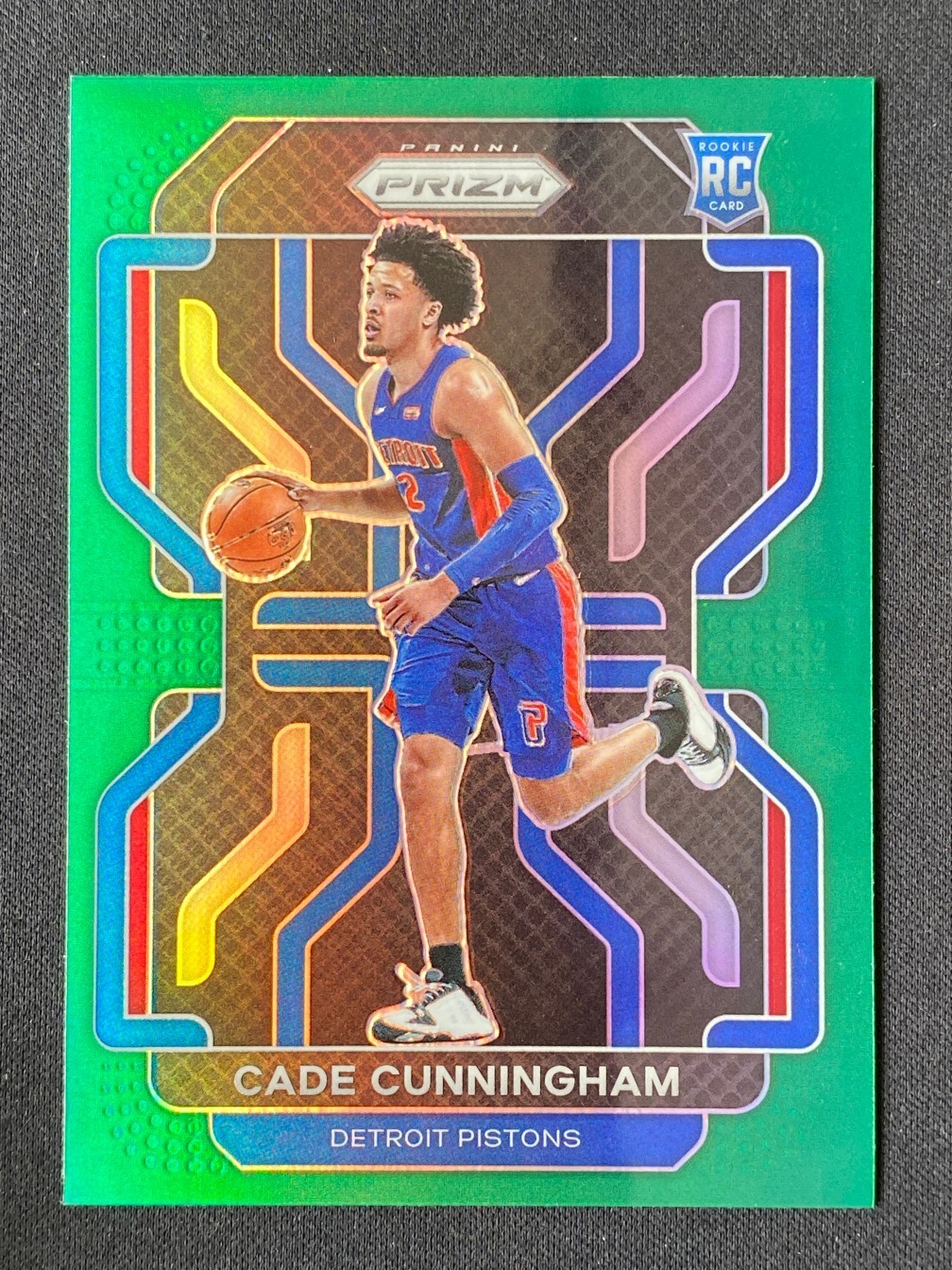 Cade Cunningham 2021-22 Panini Prizm RC Green #282