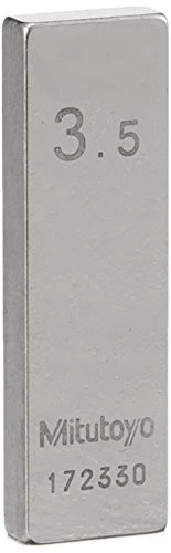 Mitutoyo Rectangular Gauge Block Steel Grade 2 3.5mm 611643-04 NEW