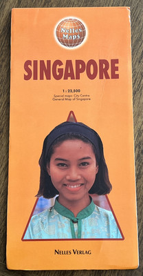 Singapore 1:22,500 Special Map City Centre General Fold Out Map Nelles Maps