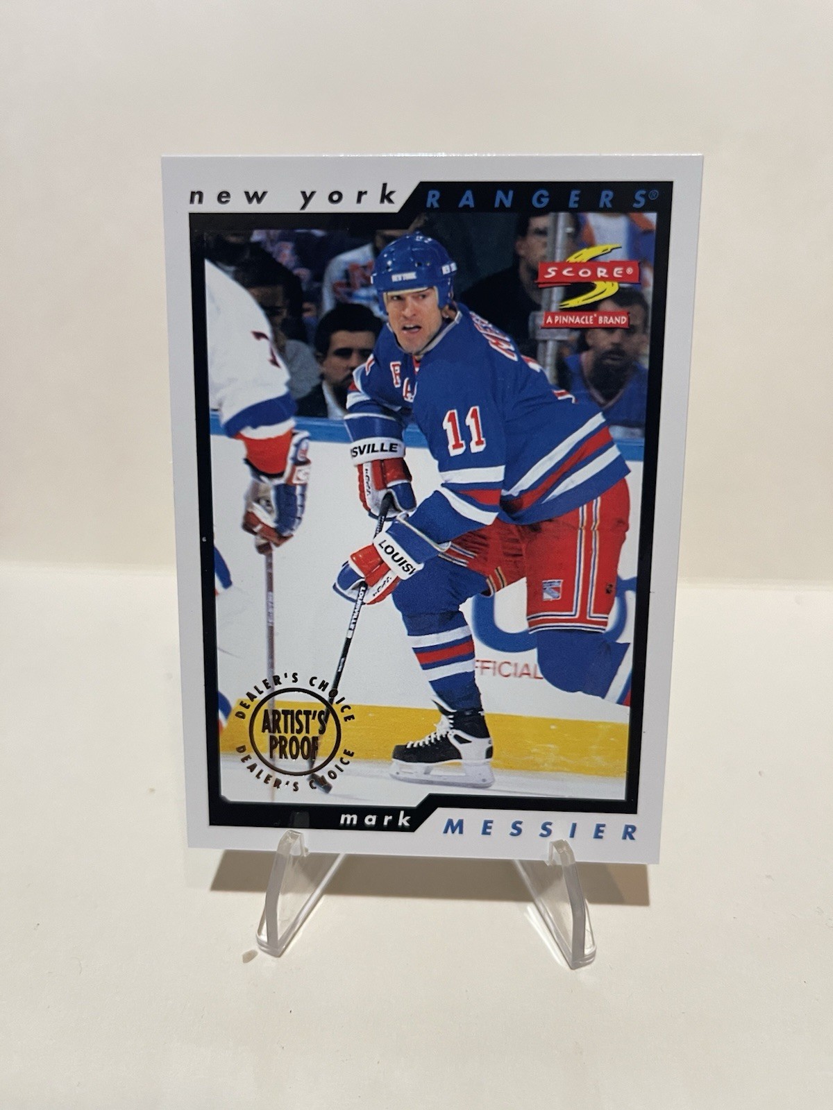 1996-97 Score Dealer's Choice Artist's Proof Mark Messier #24 HOF