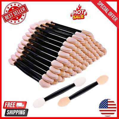 200 Eye Shadow Applicators Disposable Foam Makeup Brush Sponge New Stick Palette