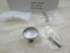 25 PACK Kitchen Cabinet Drawer Knob Pull Cabinet Door Hardware Brushed Nickel