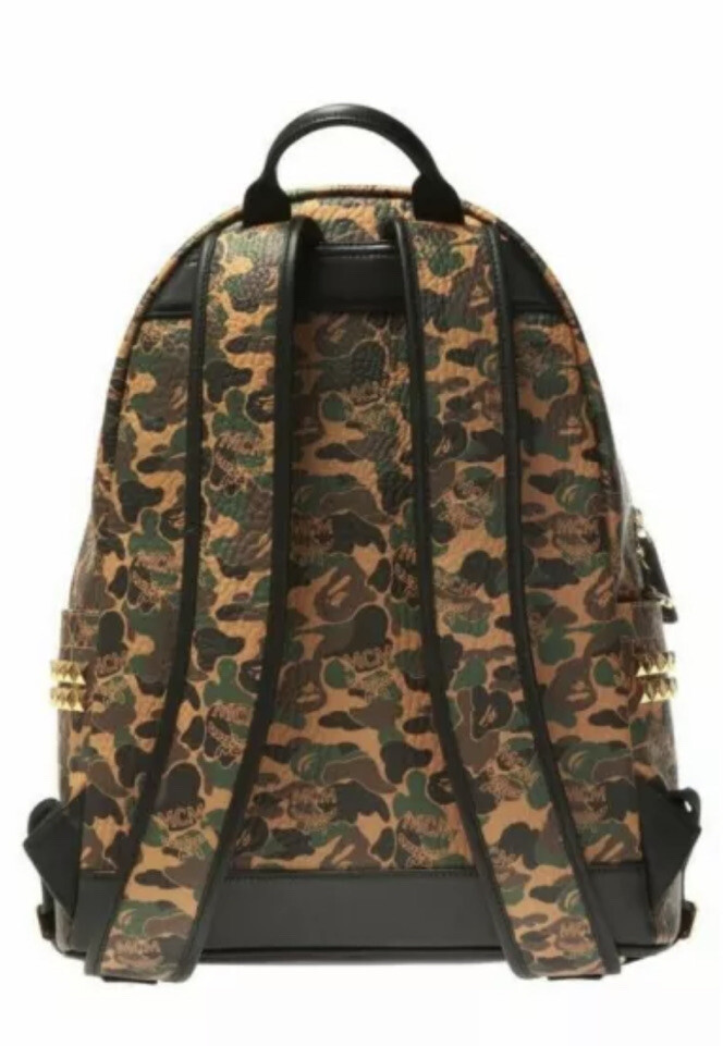 MCM X BAPE CAMO BACKPACK LIMITED EDITION-100% AUTHENTIC WITH