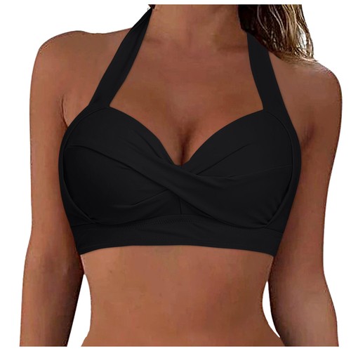 Women Lace Up Swimwear Tops Underwire Full Coverage Bikini Top Push Up Swim New - Bild 7 von 78