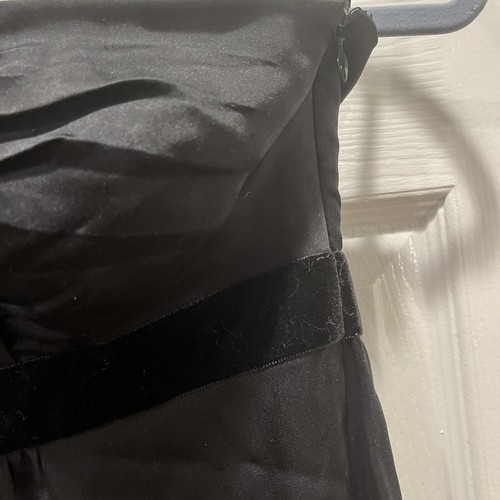Banana Republic Black 100% Silk Strapless LBD Cocktail Party Dress Sz 4P NWT - Picture 6 of 12