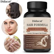 Hair Proprietary Formula Supplement Balances Hair Density and Thickens Hair