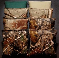 CORNHOLE BEAN BAGS REALTREE Camo Camoflauge 8 ACA Real Tree Hunting Fishing Bags