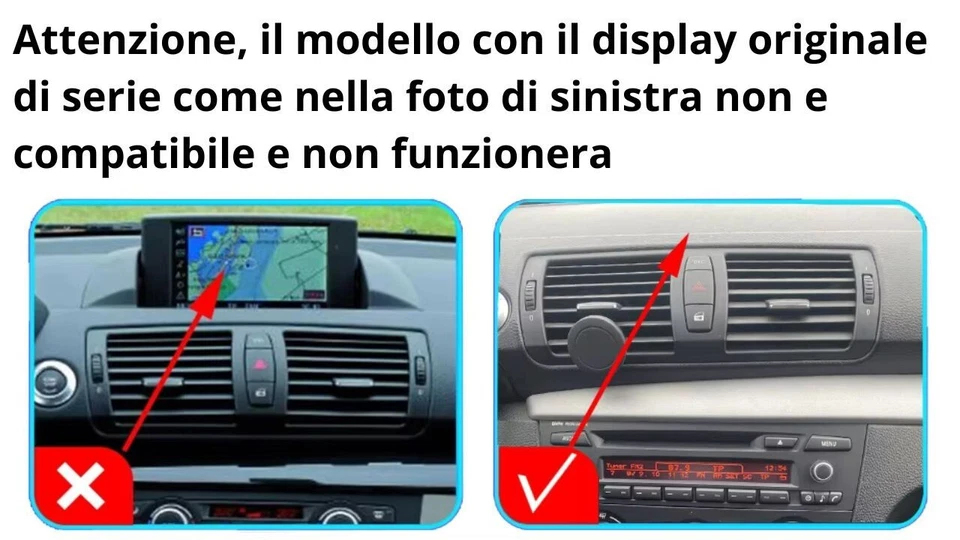 Autoradio stereo Android 9 Pollici per BMW E81 E82 E87 Serie 1 dal 2004 al 2013 - Immagine 4 di 4