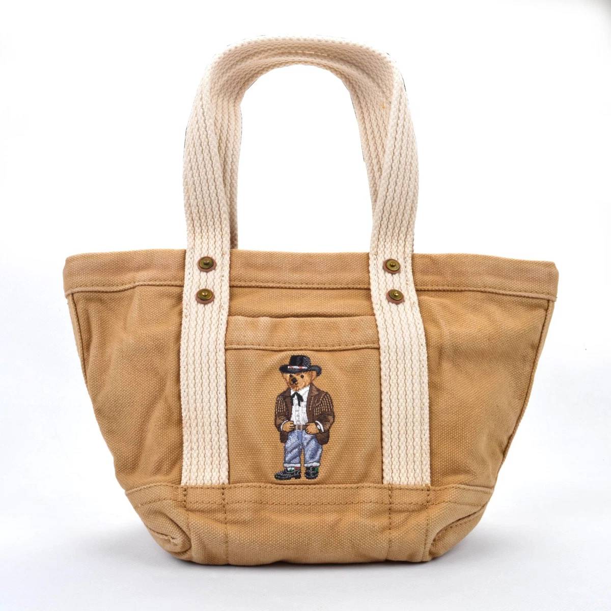 POLO RALPH LAUREN tote bag handbag mini tote bag bear design
