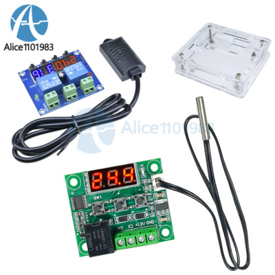 12V LED Digital Display Thermostat Temperature Humidity Controller W1209 XH-M452