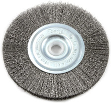 Forney 72743 Wire Wheel Brush, Fine Crimped with 1/2-Inch and 5/8-Inch Arbor, 5-