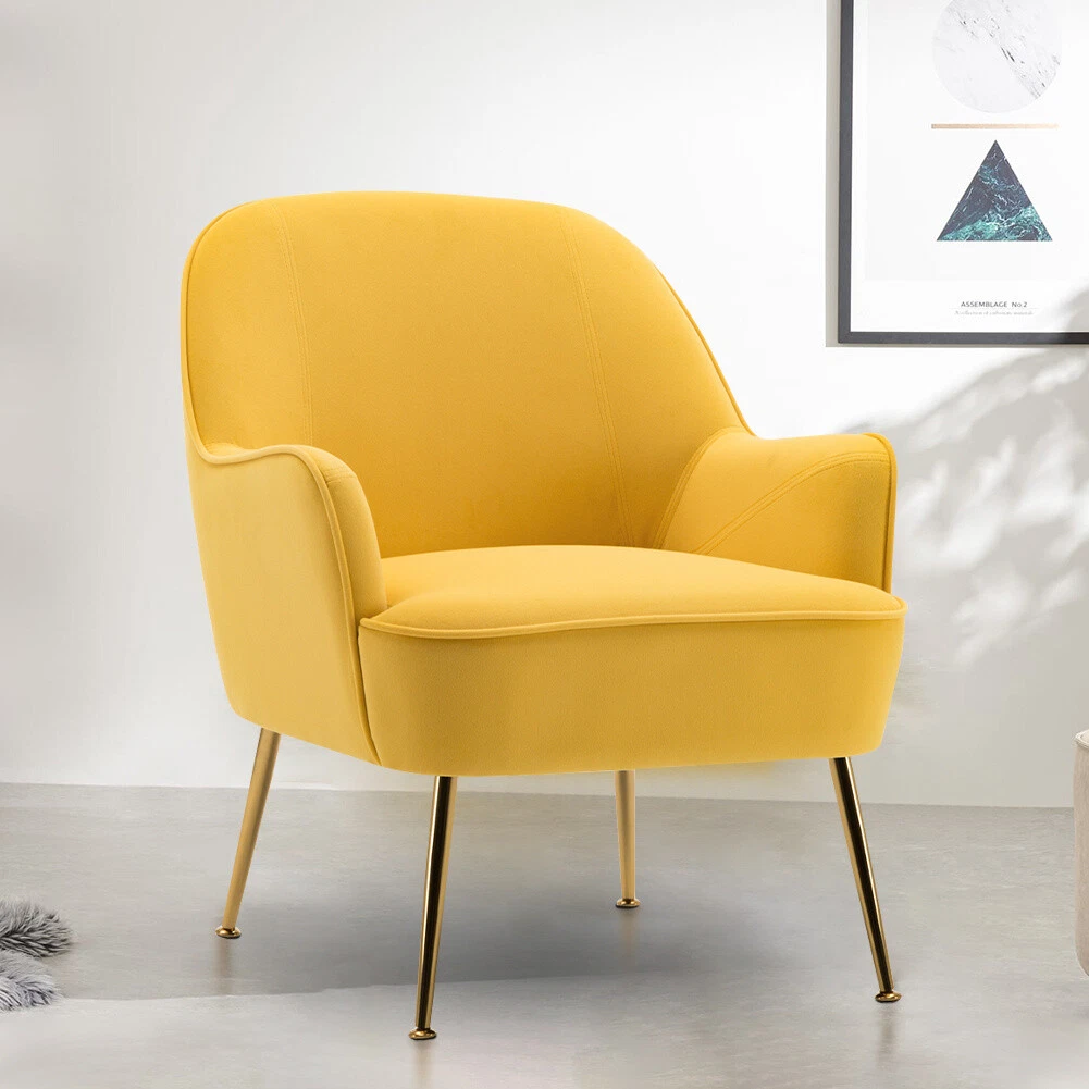 Yellow online scalloped chair