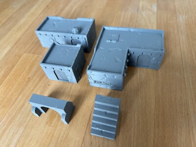 15mm Desert Buildings 3er Set Sci-Fi Wohnungen Streurand 3D gedruckt