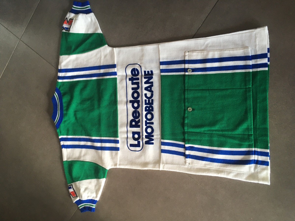 Maillot Cycliste Vintage La Redoute / Decca | Manches Longues Acrylique | Taille 4 (L) Vert