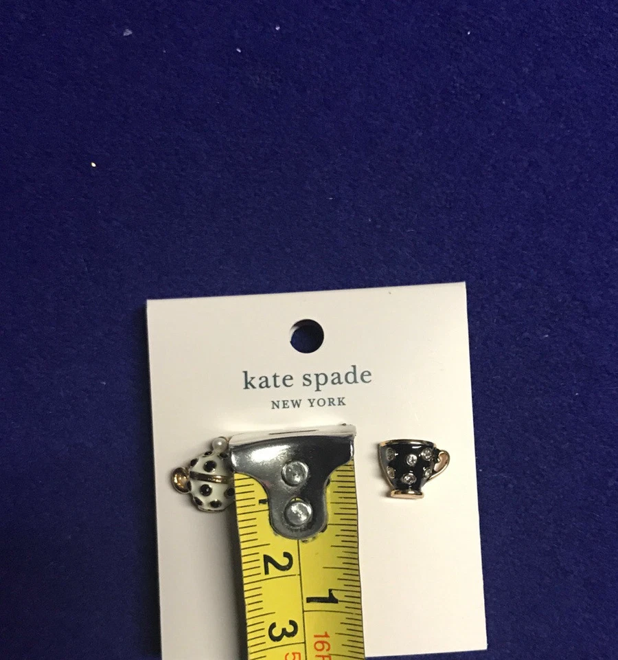 Aretes Kate Spade x Disney Alicia en el País de las Maravillas taza de té y tetera NUEVO Foto 4 de 4