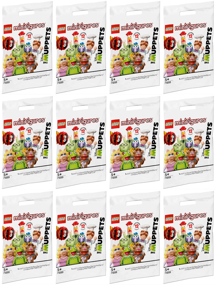 Complete Set of (12) Lego The Muppets Minifigures 71033 New Factory Sealed 2022 - Image 2 of 4
