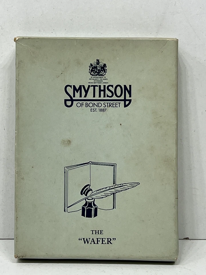 De colección cuero rubio morenas cabezales de lectura pequeño libro negro de SMYTHSON Foto 3 de 4