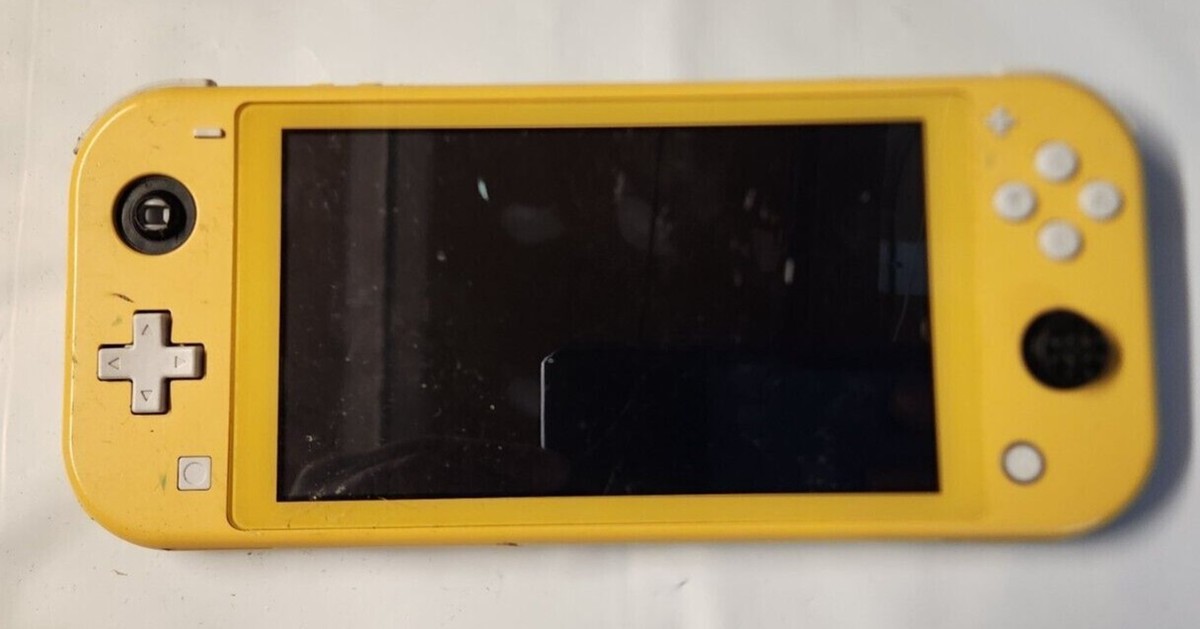 Nintendo Switch Lite Yellow Handheld Console SOLD AS IS FOR PARTS